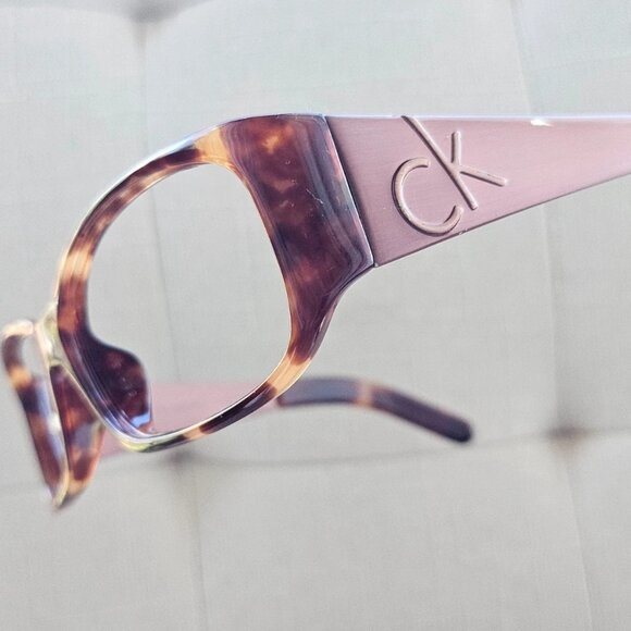 CK Calvin Klein Women Eyeglasses Sunglasses Frame Brown Tortoise Glasses - Picture 2 of 11